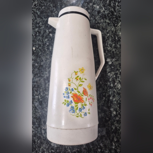 Thermos Other - Vintage 1970 Thermos Carafe With Floral Design